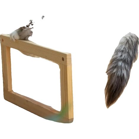 Cama elevada para mascotas, diseño ligero, adecuada para mascotas pequeñas, BLANCA (1/2)