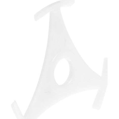 Adaptateur de Disque Vinyle Triangle Blanc en Plastique Pièce de Remplacement pour Trou Central, Structure Raisonnable, Usage Professionnel (1/3)