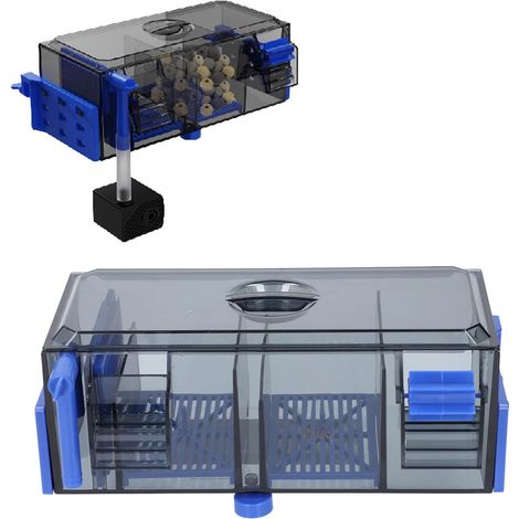Filtre Anti-Goutte pour Aquarium, Filtre à Eau Léger pour Aquarium, Taille Compacte, Système de Filtration de Filtre à Cascade Suspendu à écoulement d'eau Réglable pour (1/5)