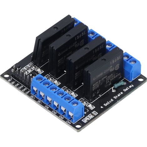 Module relais statique 4 canaux – Fusible intégré – Pour passionnés électronique et projets DIY (1/5)