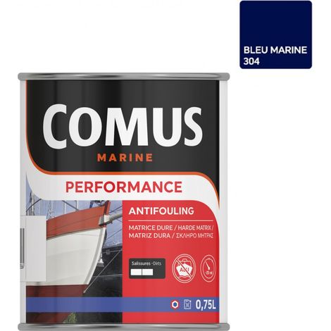 PERFORMANCE NB BLEU MARINE  0,75L -  Antifouling tous  bateaux et coques (sauf aluminium) - COMUS (1/2)