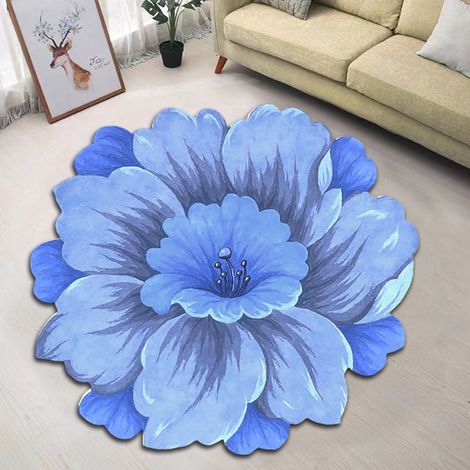 Tapis Rond - Tapis De Sol Non Glissant En Velours Cristal - Pour Salle De Bain Cuisine Salon Chambre 40 x 40 cm (1/5)