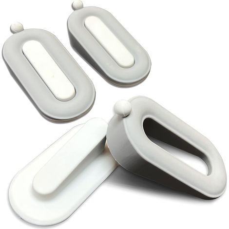 Fermaporta - Confezione da 3 Cuneo di sicurezza in gomma per la parte inferiore della porta su moquette, cemento, piastrelle, linoleum e legno - Porta robusta (1/5)