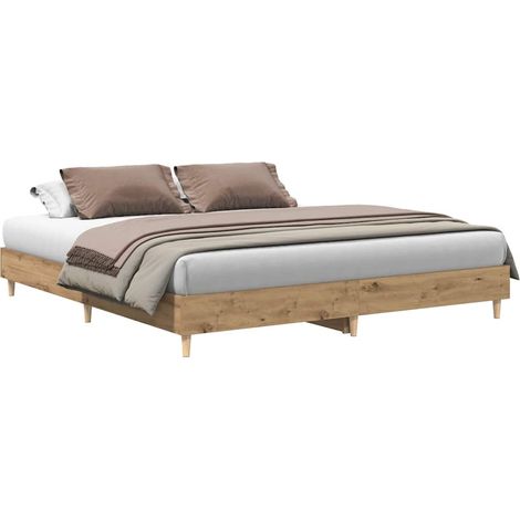Maison Exclusive - Bettgestell ohne Matratze Artisan-Eiche 180x20