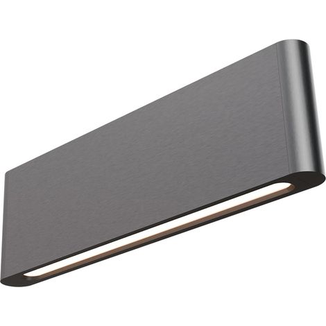 Spot mural moderne Atina 34cm nickel - 3685-81-34-DW