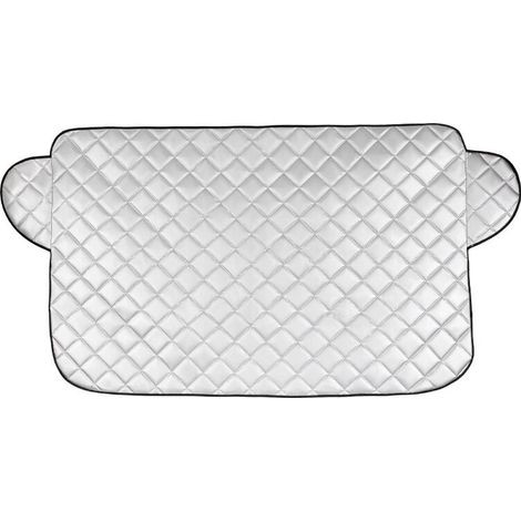 Couverture de Pare Brise,Couverture Pare-Brise Voiture,Couverture Pare-Brise Voiture,Protection Solaire pour Pare-Brise de Voiture,Protection Pare Brise Voiture,Protege Pare Brise Soleil,Argen (1/4)