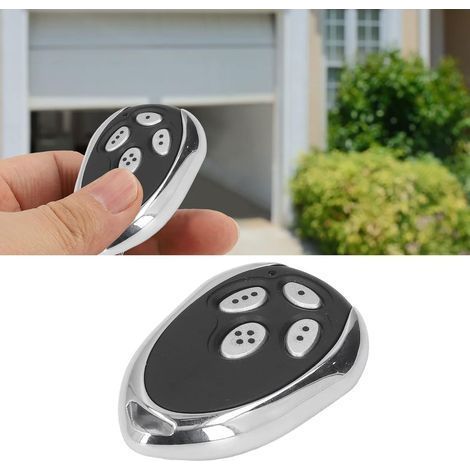 Télécommande pour porte de garage 433 MHz, duplicateur de télécommande, dispositif de commande universel pour portes de garage électriques, compatible avec les volets roulants et les barrières de port (1/5)