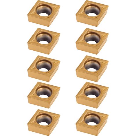 10 CNC-Dreheinsätze aus Hartmetall für Drehmaschinen mit Box (1/5)