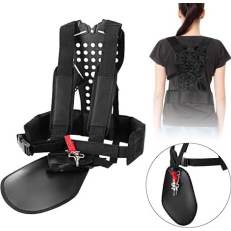 Sangle pour taille-haie, bandoulière réglable pour débroussailleuse, accessoires pour tondeuse à gazon, noir (1/5)