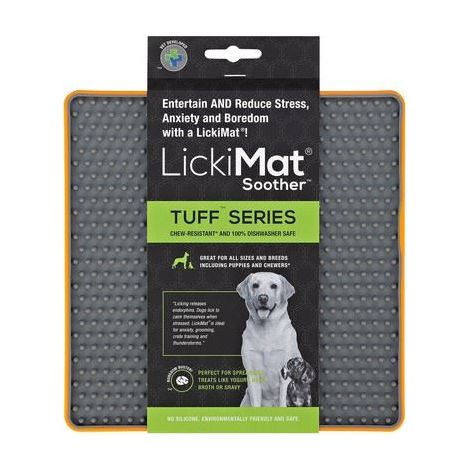 LickiMat Soother Tuff Orange 20cm- Pk 1 - 266711