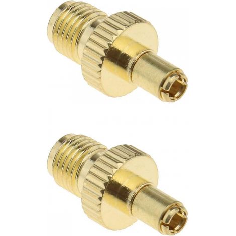 BEBUSINGOTO HF-Adapter, SMA-Buchse auf TS9-Stecker, mit 2 vergoldeten Koaxialanschlüssen für Antennen zur drahtlosen Übertragung von Wi-Fi-LAN-Geräten (1/5)
