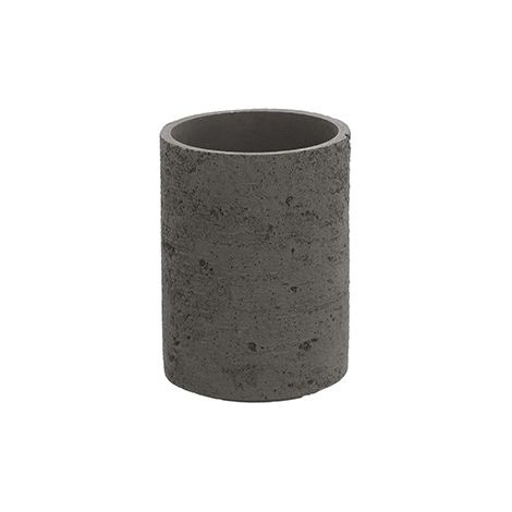 Portaspazzolino grigio linea Arizona in poliresina design moderno Feridras