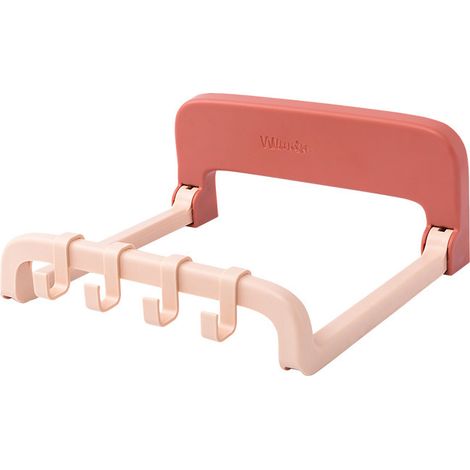 Étagère murale pour lavabo, couleur chair claire, sans perçage, pour salle de bain et toilettes, gain de place, pour cosmétiques et savon (1/5)