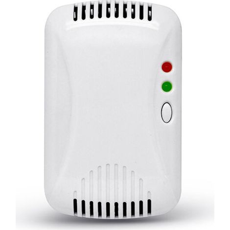 Gas Detector - LPG/Natural Gas/Coal Gas Leak Sensor, Butane Methane Propane Gas Monitor, Strobe Light Warning, Plug-in Gas Alarm Suitable for Kitchen