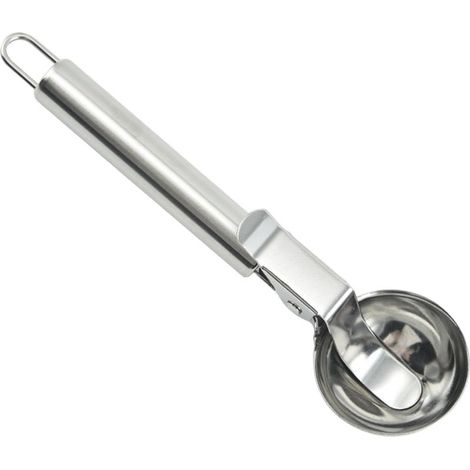 Eiskugelportionierer aus Edelstahl mit ergonomischem Auslösegriff (1/5)