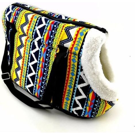 Sac de transport - 44x26x28cm - Noir - Camouflage - Pour chien et chat en avion (1/4)