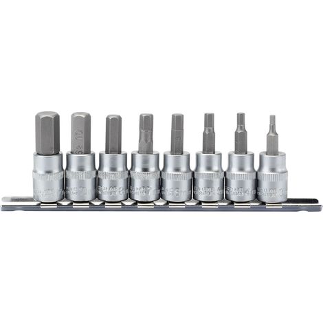 Draper 16285 Hexagon Socket Set with 3/8-Inch Drive, 48mm Bits (1/5)