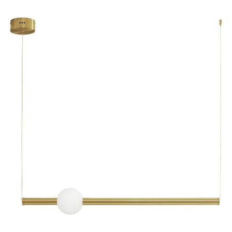 [NEUWERTIG] B-Ware Nova Luce Pendelleuchte Hängeleuchte LED NEUTRON Gold Warmweiß 11 W 92 cm Lampe (1/2)