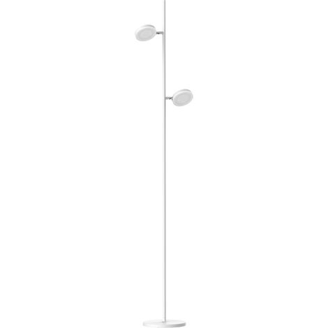 Lampadaire design, Lampadaire led declic 2 Blanc en Metal, Aluminor (1/2)