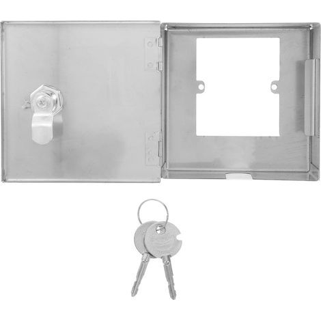 Boîte Électrique Extérieure Acier Inoxydable avec Serrure et Clés Coffret de Protection pour Prises Électriques Imperméable Boîtier de Chargeur Sécurisé pour Montage Mural et (1/5)