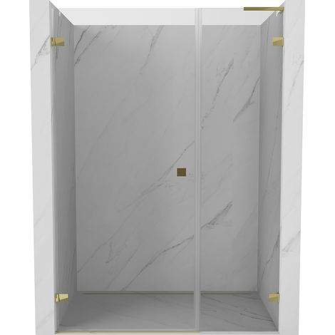 Mexen Lunar-B L Duschtür nach links öffnend 145 cm, transparent, gold - 832SL-145-050-50-00-L (1/5)