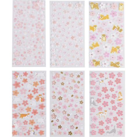 6 autocollants cerise (1/3)