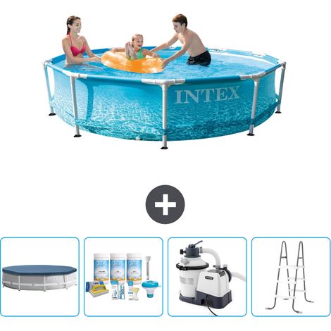 Piscine Intex Cadre Rond - 305 x 76 cm - Inclus Accessoire CB64 (1/5)