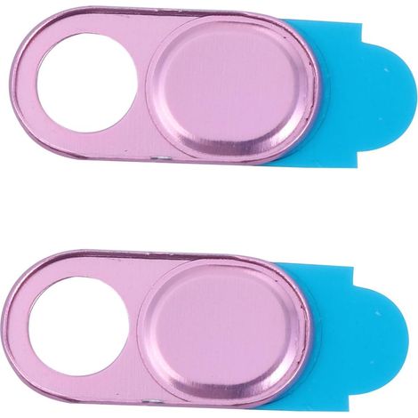Cache-caméra Texture Métallique Élégante 2pcs en Alliage D'aluminium Coulissant Anti-Regard Facile à Retirer pour Ordinateur Portable et Tablette (1/5)