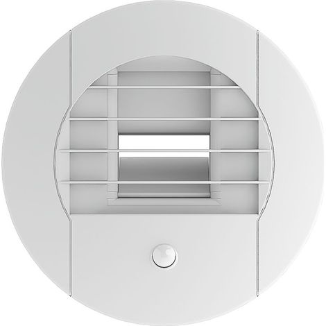 Bouche d'extraction hygroréglable BEHS/W DP 5-40/30 - salles de bains avec WC - ø 125mm - 5 à 40m³/h - Détection de présence (1/2)