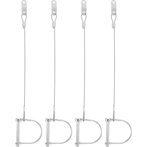 d attelage galvanisée 6 3 x 50 mm avec corde anti perte lot (1/5)