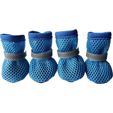Chaussures Pour Chien - Chaussures Respirantes En Maille Avec Semelle Antidérapante - Pour Chiens De Taille Petite À Moyenne - Lot De 1 Paire (1/5)