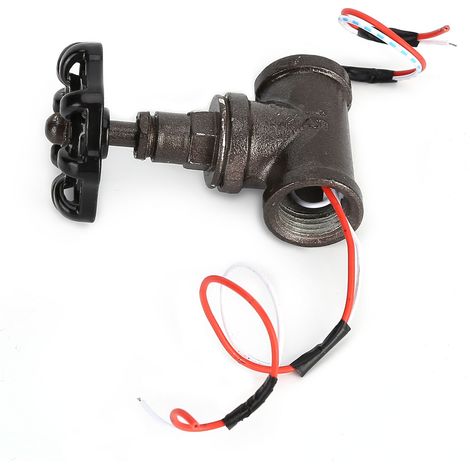 Vintage-Lichtschalter aus Eisen, 1/2 Zoll, Absperrventil, inklusive elektrischem Kabel für Tischrohrlampe (1/5)