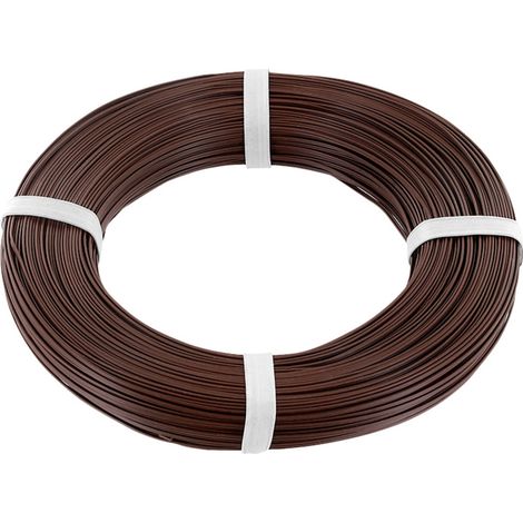 econ connect KZL2X008BR100 Litze  2 x 0.08 mm² Braun 100 m