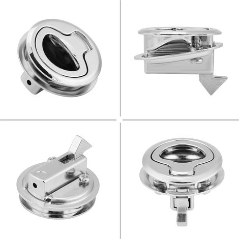 Verrou à tirette en alliage de zinc pour trappe de bateau, caravane et marine, loquet à fermeture rapide (1/5)