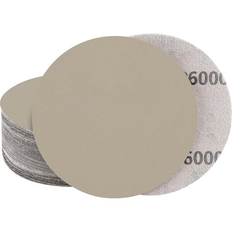 Schleifpapier 6 Zoll 150mm Klett No Loch Nass 20 stück 6000 körnung (1/5)