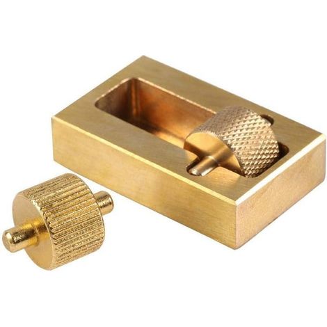 Rouleau de Teinture en Cuir, Outil de Bricolage Artisanal avec Deux Rouleaux, Applicateur en Laiton pour Travail du Cuir (1/4)