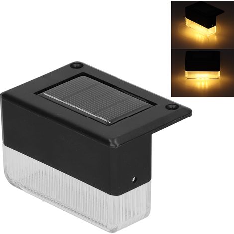 Lot de 4 lampes solaires d'escalier à 3 LED, éclairage paysager pour jardin, allée, cour et terrasse. (1/5)