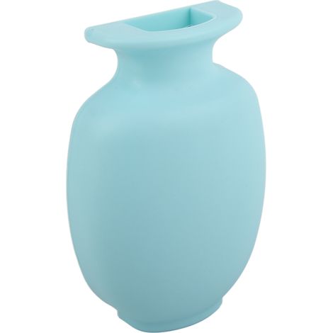 Vase mural à ventouse, vase suspendu, adhésif puissant, vase à fleurs en silicone durable pour salle de bain ou porte de réfrigérateur (1/5)