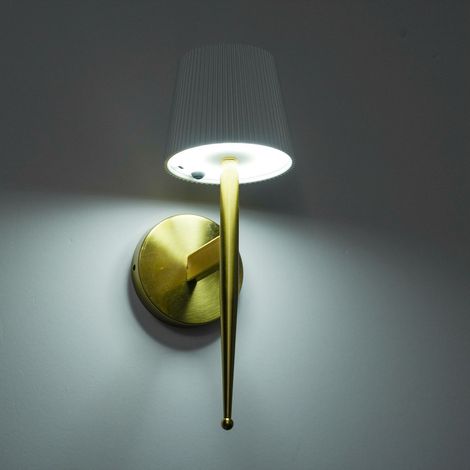 Applique murale décorative moderne à énergie solaire, luminaire mural d'intérieur et d'extérieur pour salon, chambre, bureau, véranda ou jardin. (1/5)