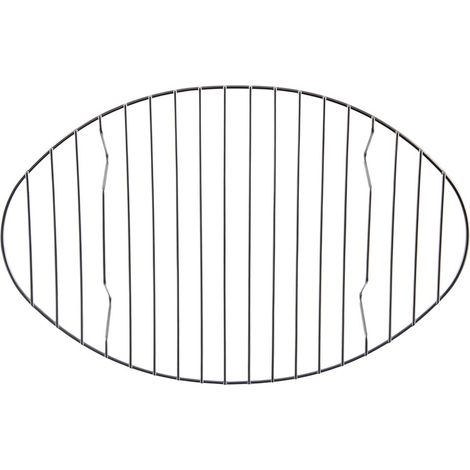 Griglia per arrostire in acciaio con supporto, dimensioni 32,5 x 21 cm.