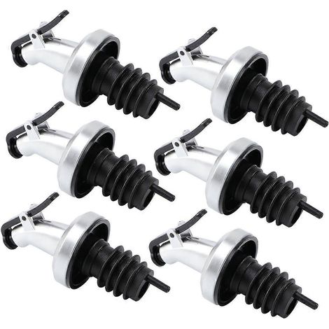 Lot de 6 bouchons à huile, presses à sauce, becs verseurs pour bouteilles de vin, accessoires de cuisine multi-usages (1/4)