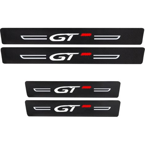 (Lot de 4 pour GT) Seuil de porte autocollant, seuil de coffre, protection de pare-chocs compatibles avec Peugeot GT GTLine 3008 4008 206 307 207 208 2008 408 406 508 308 (1/5)
