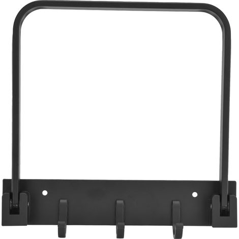 Étagère murale télescopique pliable pour salle de bain, crochet multifonctionnel, support de lavabo, porte-serviettes avec crochets. (1/5)