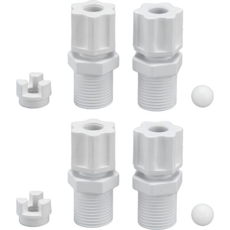 Set di 2 adattatori per raccordo di ingresso valvola di non ritorno e accessori per la pulizia della piscina per HAYWARD CL200 CL220 (1/5)