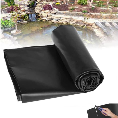 1 Liner Bassin 3x6m, Toile PVC 0,5mm, Œillets Anti-rouille, Pour Étang Koi, Jardin Aquaculture (1/5)