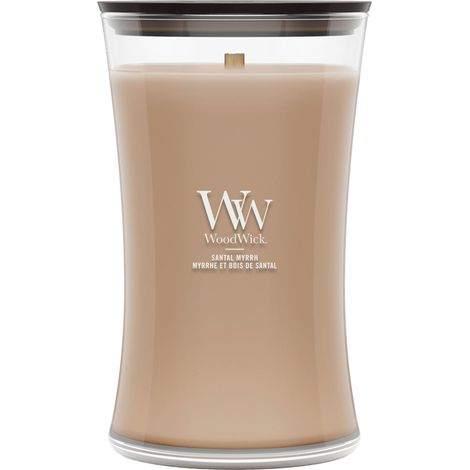 Bougie parfumée  Grande bougie sablier  Myrrhe et bois de santal  Cadeaux pour femmes (1/5)