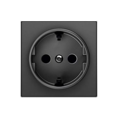 Steckerbodenabdeckung Schuko 2P + TT SCHWARZ WEICH NIESSEN SKY 8588 NS