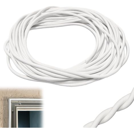 5 M Cordon D'étanchéité en Mousse, Bande D'étanchéité en Mousse de Silicone Profilé de Remplissage Rond Blanc, Profilé de Remplissage de Joints, pour Portes, Fenêtres et Murs (1/5)
