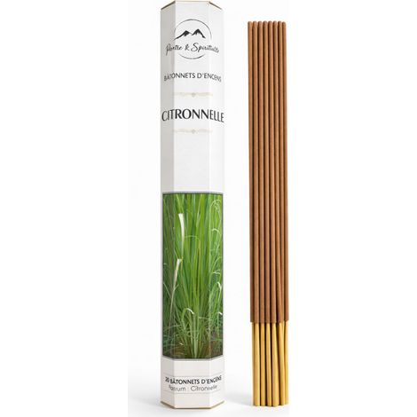 Boîte de 20 bâtonnets d'encens citronnelle