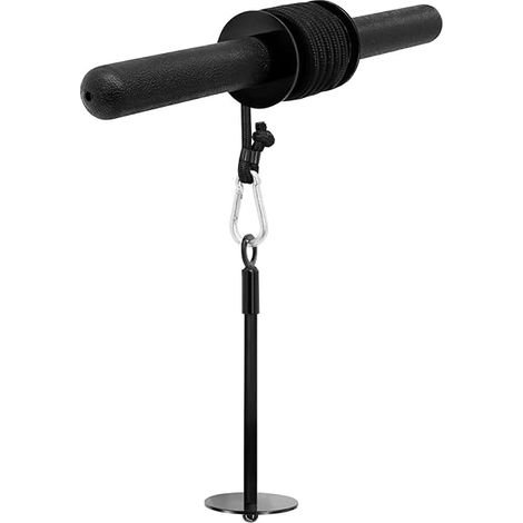 Wrist Roller - Steel Core - Adjustable Nylon Strap - For 1 Inch Standard Weight Plates - Forearm Trainer - 1 Unit (1/3)